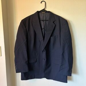 Vintage Towncraft Men’s Navy Blue Suit Jacket Blazer size 46R